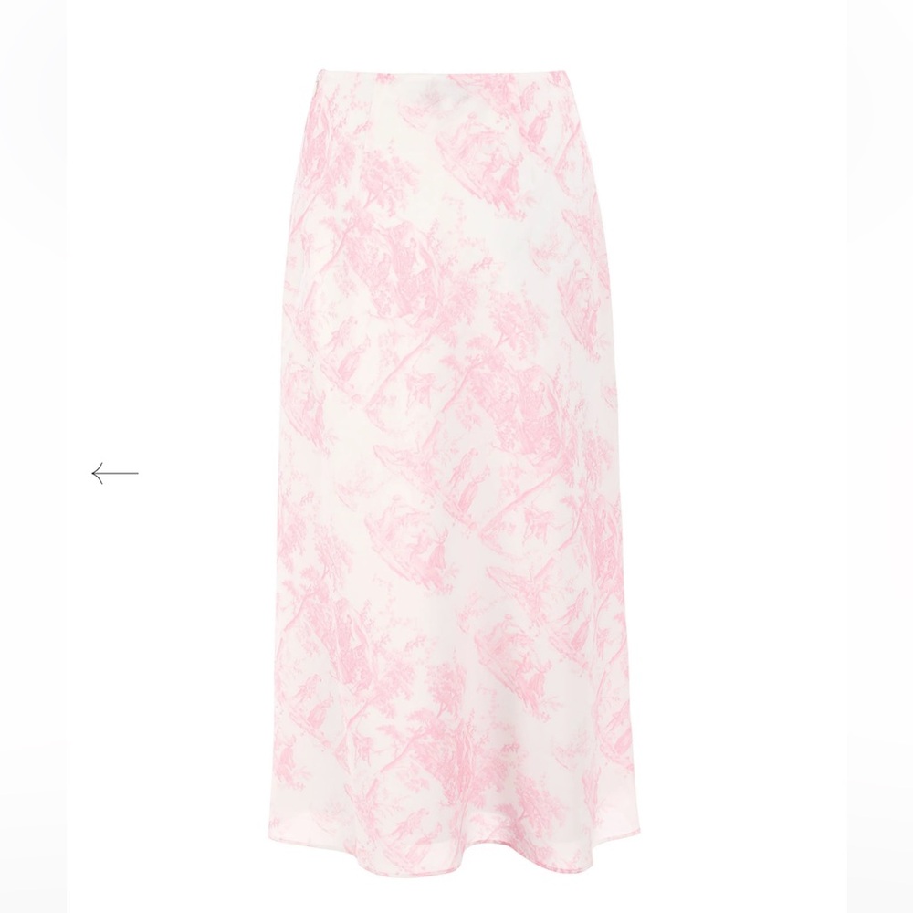 Maison Amory The Romance Slip Skirt in Pink Luxembourg Size 3XL